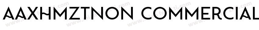 AaXHMZTNon CommercialUse字体转换
